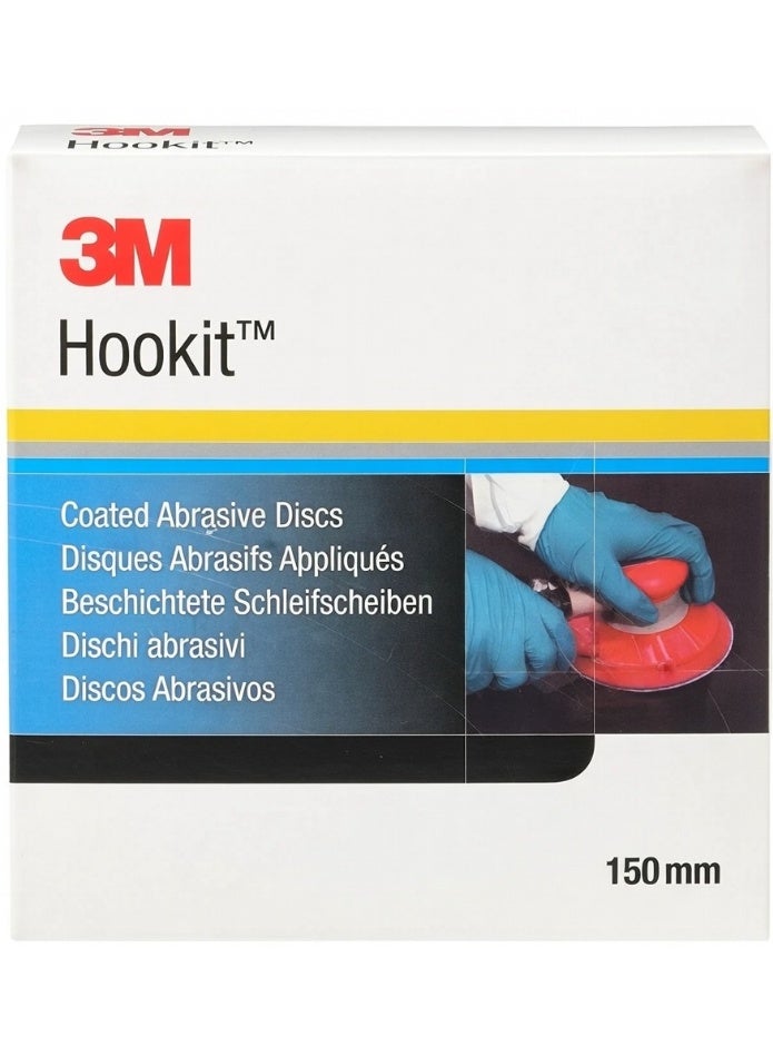 3M Hookit Coated Abrasive Disc 255P P220 Grit Golden 150 MM - Image 1